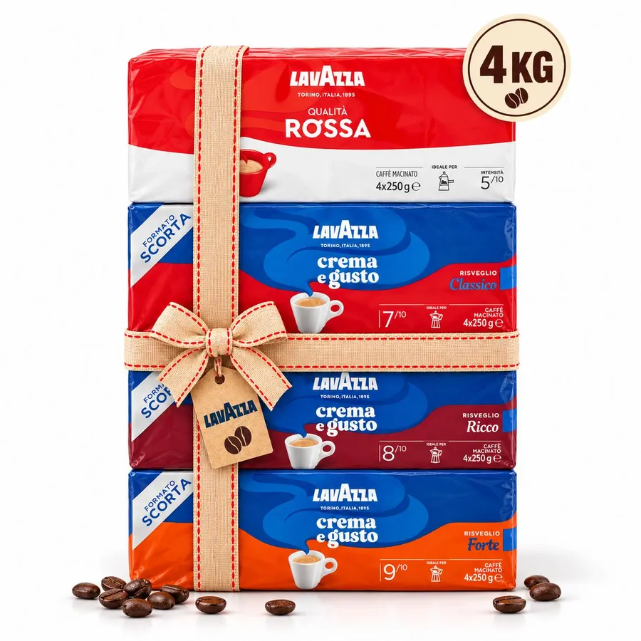 Lavazza Crema e Gusto 4-Pack Bundle
