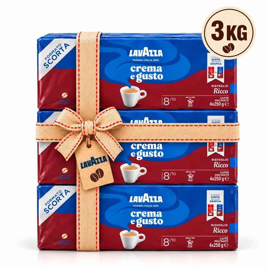Lavazza Crema E Gusto Ricco Ground Coffee - 3Kg