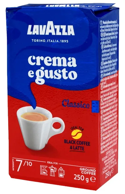 Lavazza Crema e Gusto Classico ground coffee – 250 g pack