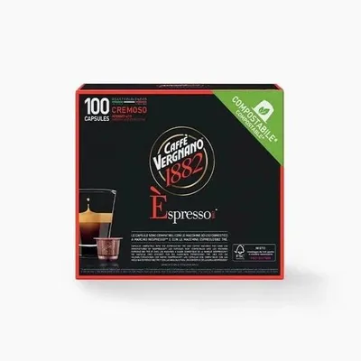 Caffe Vergnano Espresso Cremoso Nespresso Capsules - 100 Caps