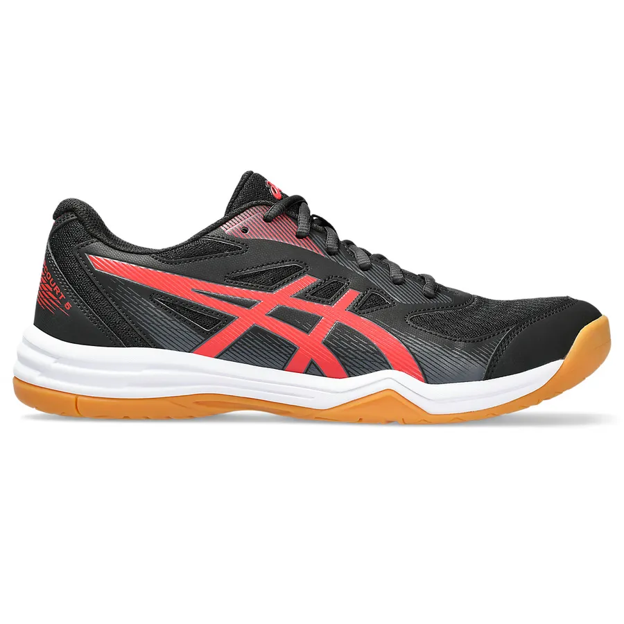 ASICS UPCOURT 5 Black/Red indoor court shoe — SR_RT_GLB