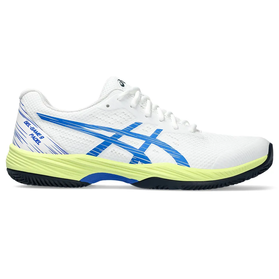 ASICS GEL-GAME 9 PADEL White/Illusion Blue padel court shoe — SR_RT_GLB