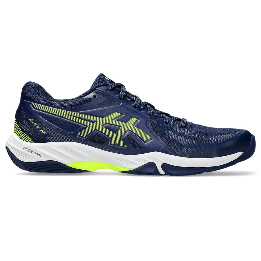 ASICS BLADE FF Blue Expanse/Safety Yellow badminton shoe — SR_RT_GLB
