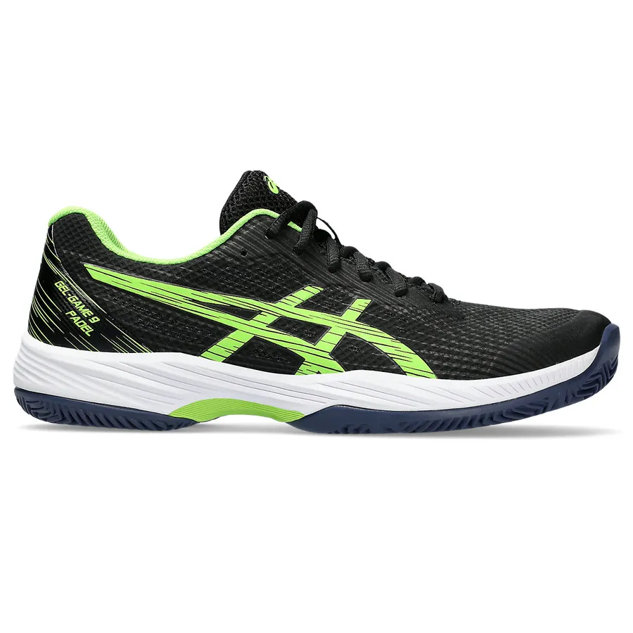 ASICS GEL-GAME 9 PADEL Black/Electric Lime padel shoe — SR_RT_GLB