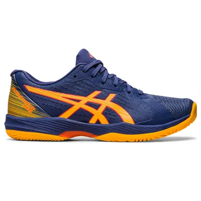 ASICS SOLUTION SWIFT FF PADEL — BLUE/ORANGE