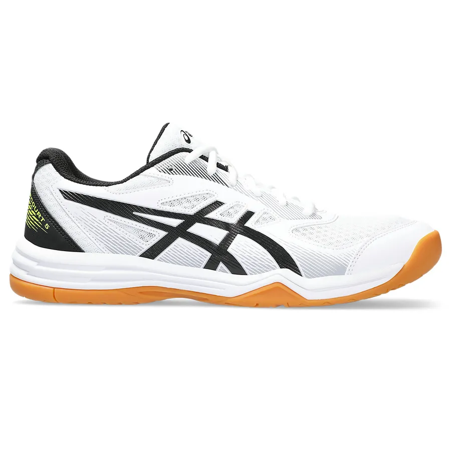 ASICS UPCOURT 5 White/Black indoor court shoe — SR_RT_GLB