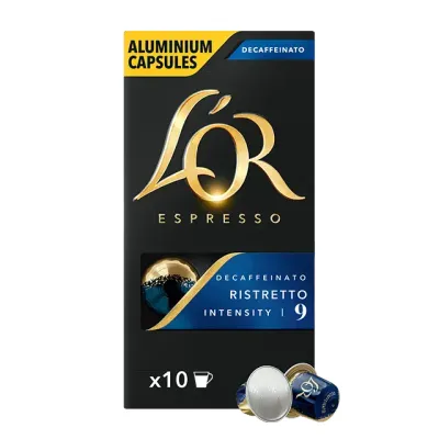 L'OR Espresso Ristretto Decaffeinato Capsules - 10 Capsules