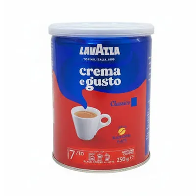 Lavazza Crema E Gusto Classico Ground Coffee in Can - 250g