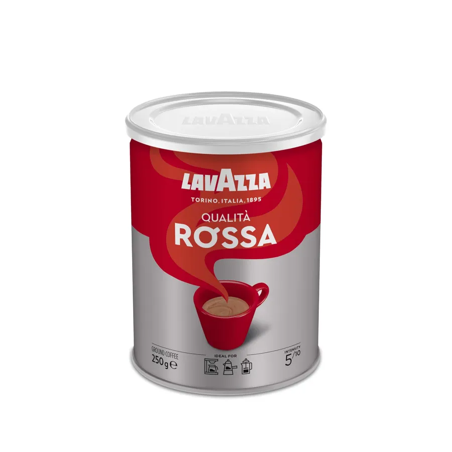 Lavazza Qualita Rossa Ground Coffee in Can - 250g