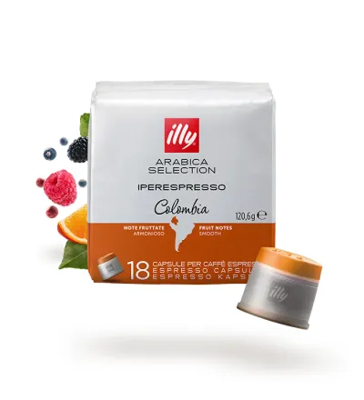 illy iperEspresso Colombia Capsules - 18 Capsules