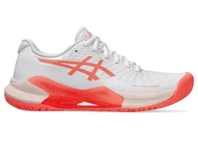 ASICS GEL-CHALLENGER 14 CLAY — WHITE/SUN CORAL