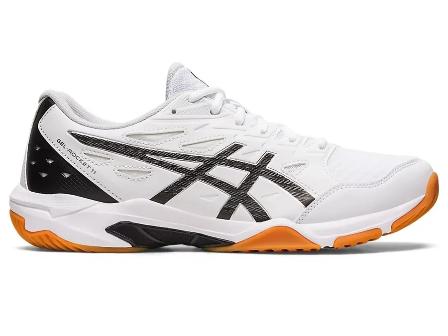 ASICS GEL-ROCKET 11 — WHITE/PURE SILVER indoor-court shoes