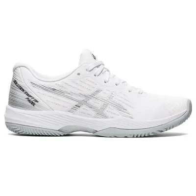 ASICS SOLUTION SWIFT FF PADEL — WHITE/PURE SILVER