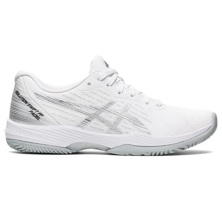 ASICS SOLUTION SWIFT FF PADEL — WHITE/PURE SILVER padel shoes