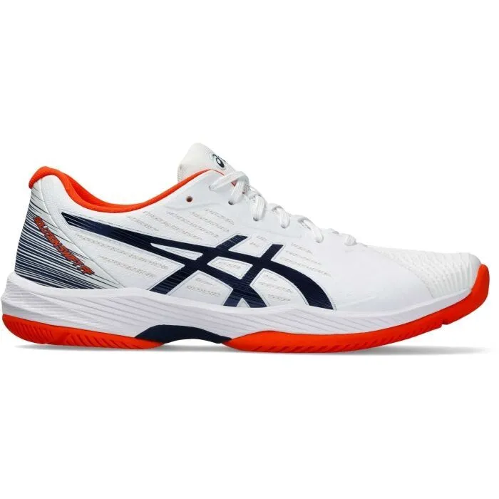 ASICS SOLUTION SWIFT FF — WHITE/BLUE tennis shoes