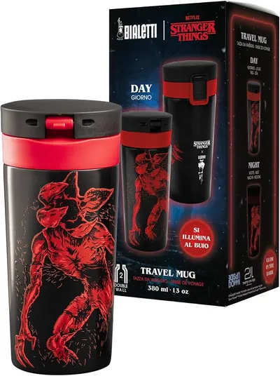 Bialetti - Travel Mug Stranger Things 380ml - glow in the dark