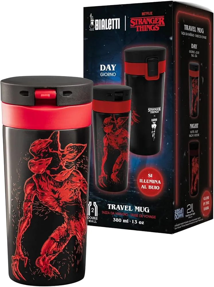 Bialetti - Travel Mug Stranger Things 380ml - glow in the dark