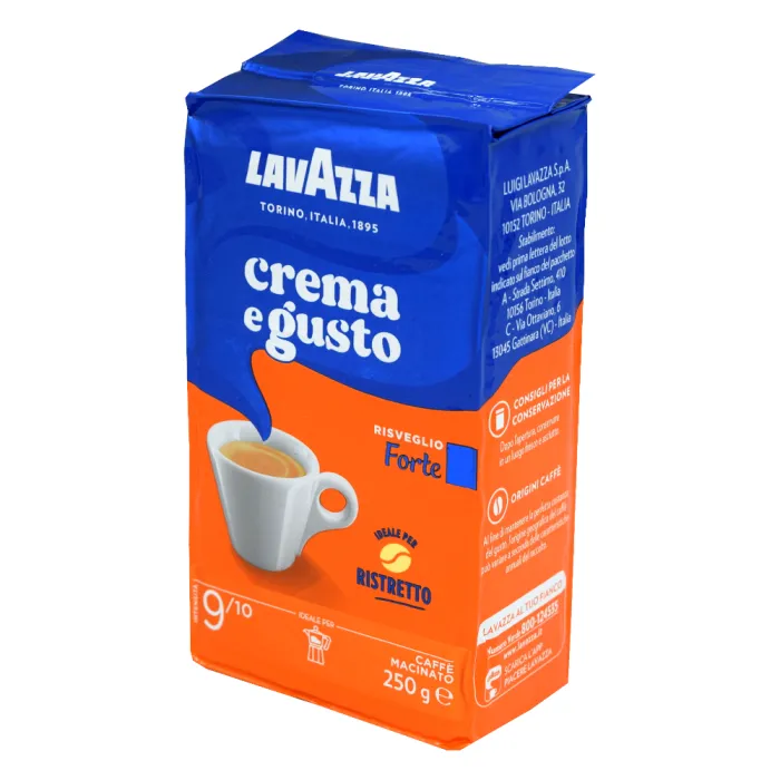 Lavazza Crema e Gusto Forte ground coffee, 250 g pack