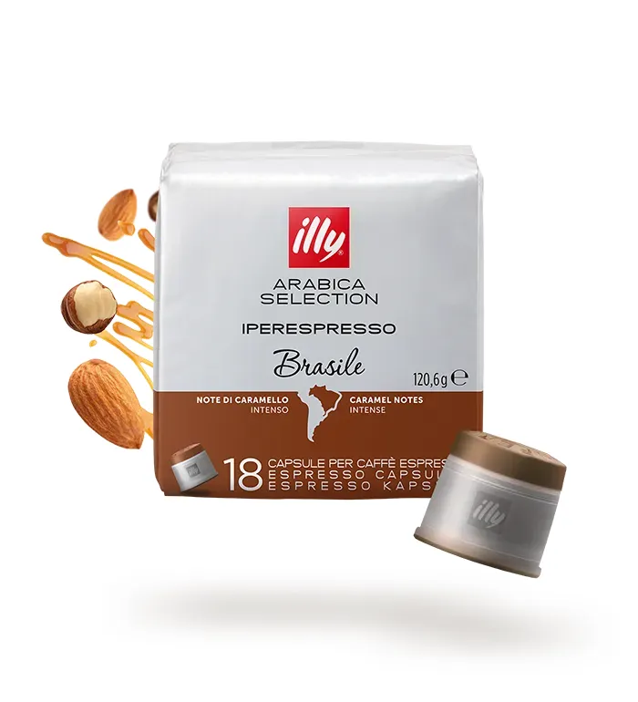 illy iperEspresso Brasile coffee capsules, 18-capsule pack