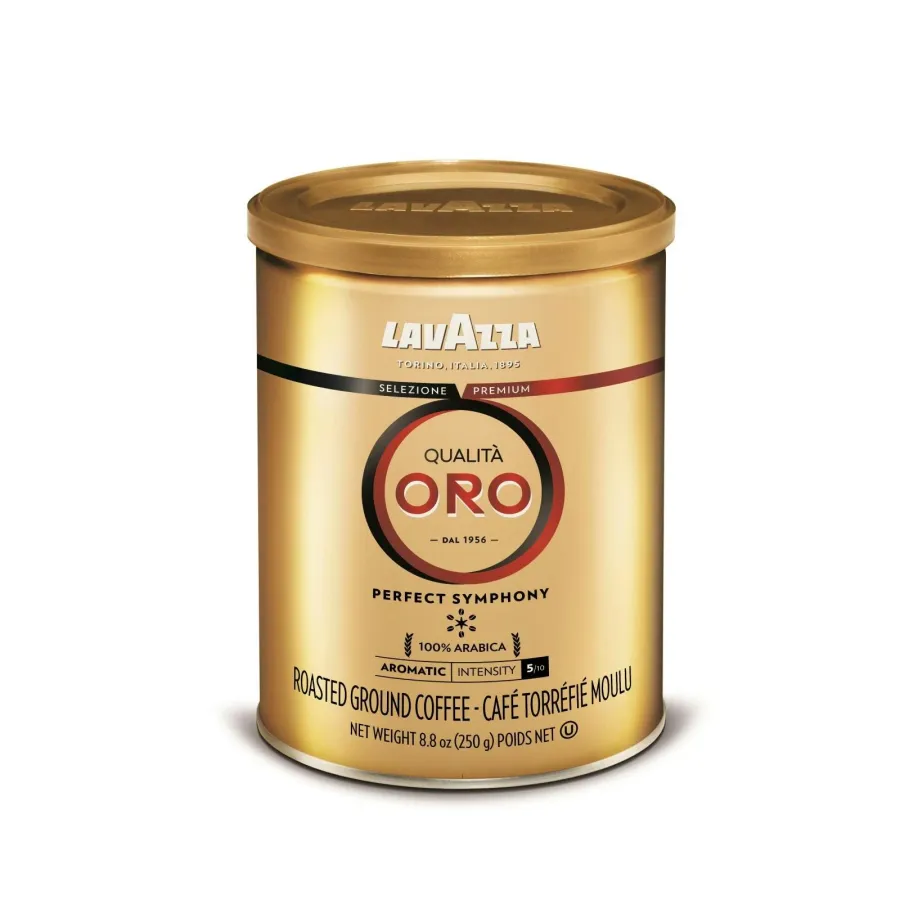 Lavazza Qualita Oro 100% Arabica medium roast ground coffee, 250 g