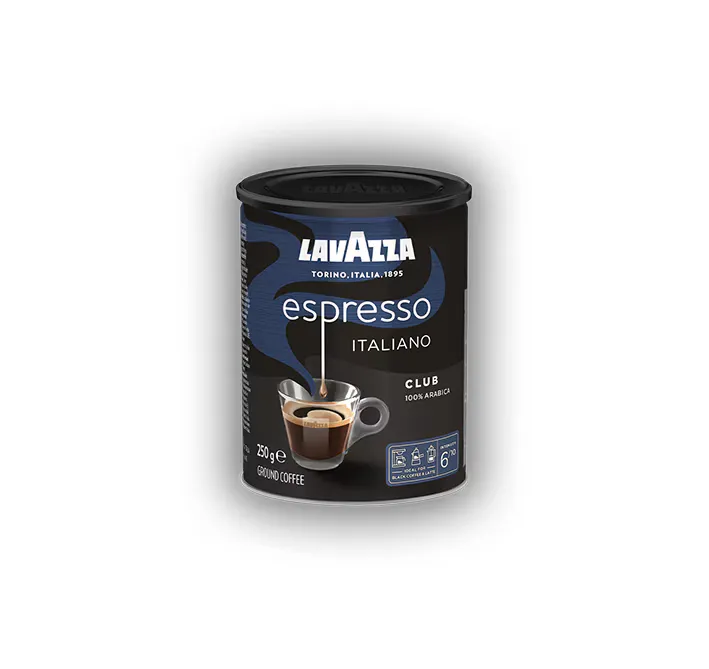 Lavazza Espresso Italiano Club 100% Arabica ground coffee, 250 g can