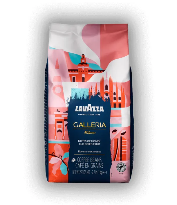Lavazza Tales of Italy Galleria light roast 100% Arabica coffee beans, 1 kg bag
