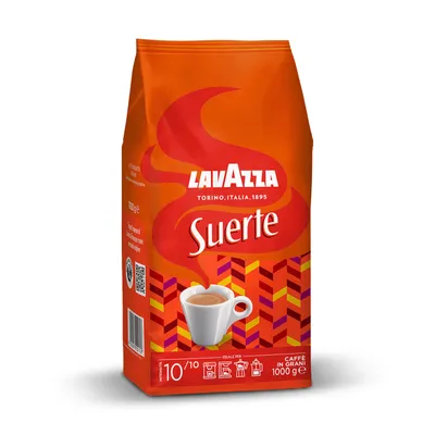 Lavazza Suerte medium roast whole bean coffee, 1 kg bag