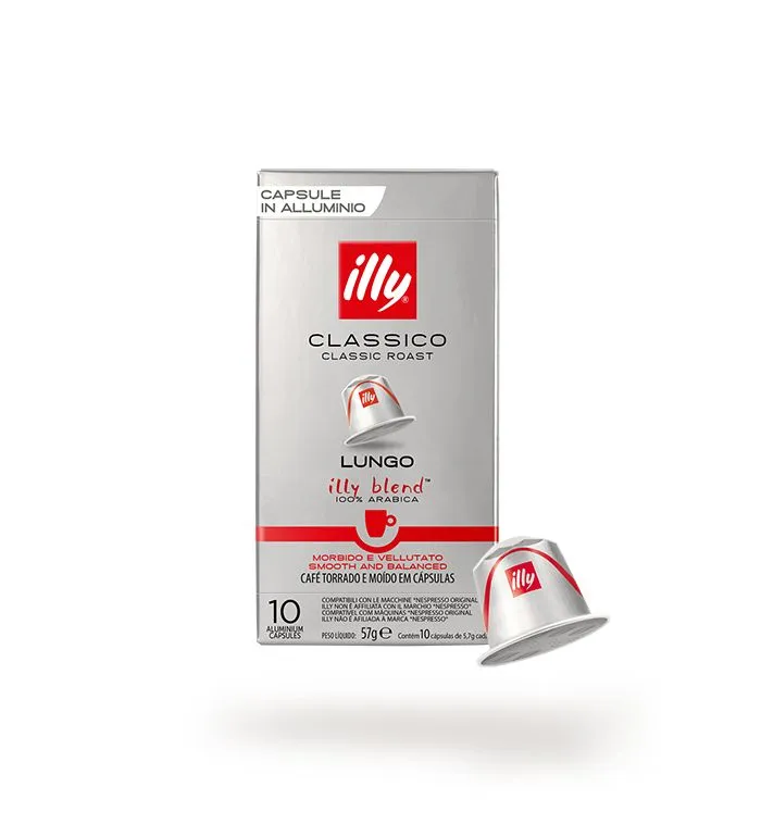 illy Classico Lungo coffee capsules compatible with Nespresso Original, box of 10