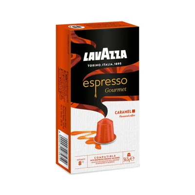 Lavazza Espresso Gourmet Caramel capsules compatible with Nespresso Original, box of 10