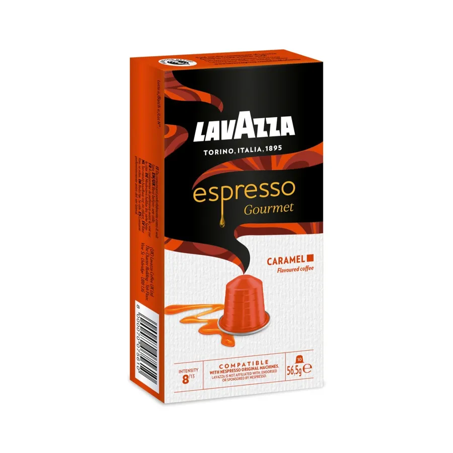 Lavazza Espresso Gourmet Caramel capsules compatible with Nespresso Original, box of 10
