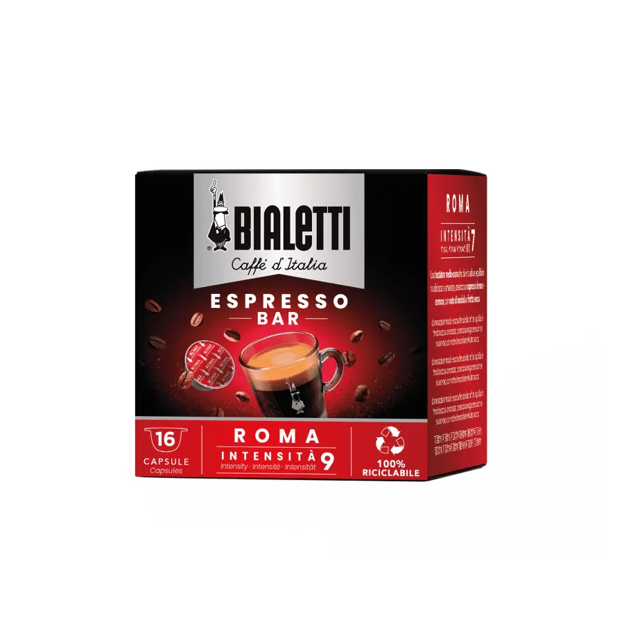 Bialetti Espresso Bar Roma Bialetti-system coffee capsules, 16-capsule box