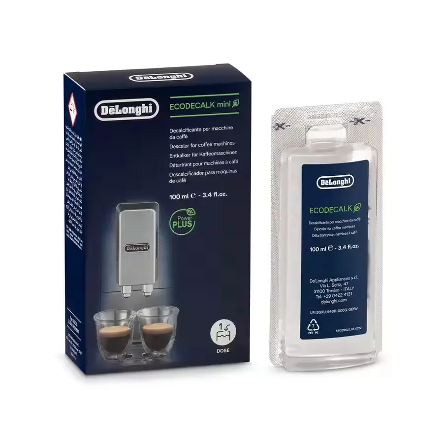 De'Longhi 100 ml lactic-acid descaler bottle for coffee machines