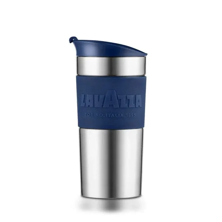 Lavazza Thermal Travel Mug by Bodum, 350 ml stainless steel insulated mug
