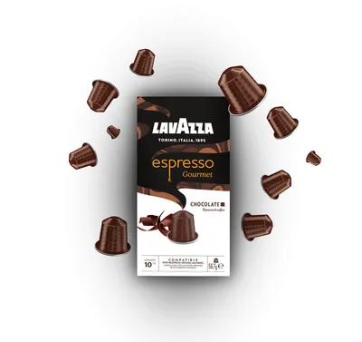 Lavazza Espresso Gourmet Chocolate capsules compatible with Nespresso Original, box of 10
