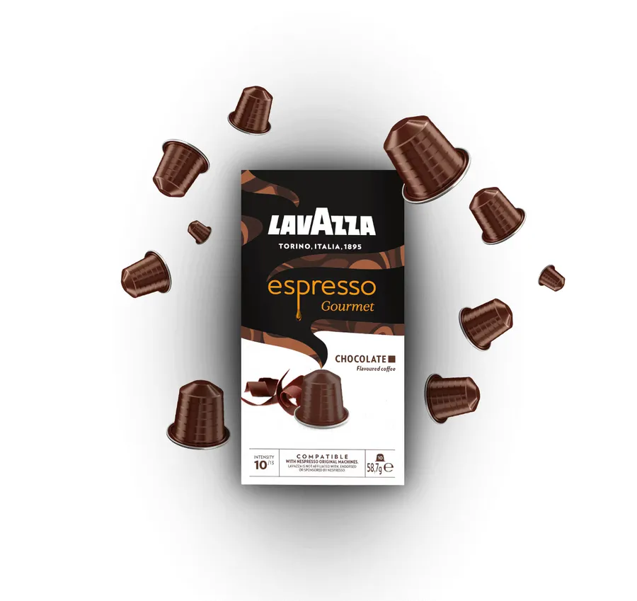 Lavazza Espresso Gourmet Chocolate capsules compatible with Nespresso Original, box of 10
