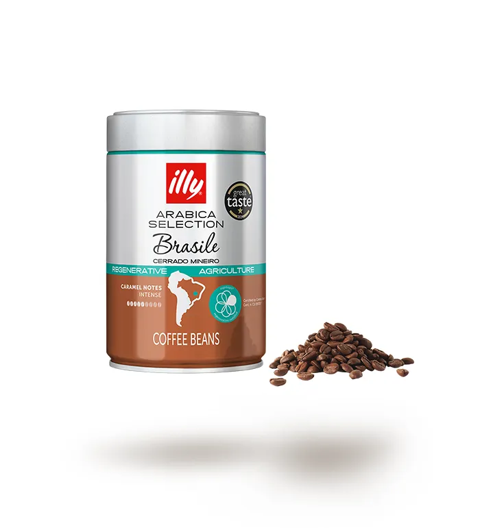 illy Arabica Selection Brasile Cerrado Mineiro whole bean coffee, 250 g pressurised can