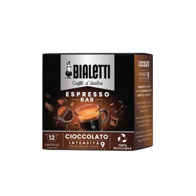 Bialetti Espresso Bar Cioccolato chocolate-flavoured Bialetti capsules, 12-capsule box