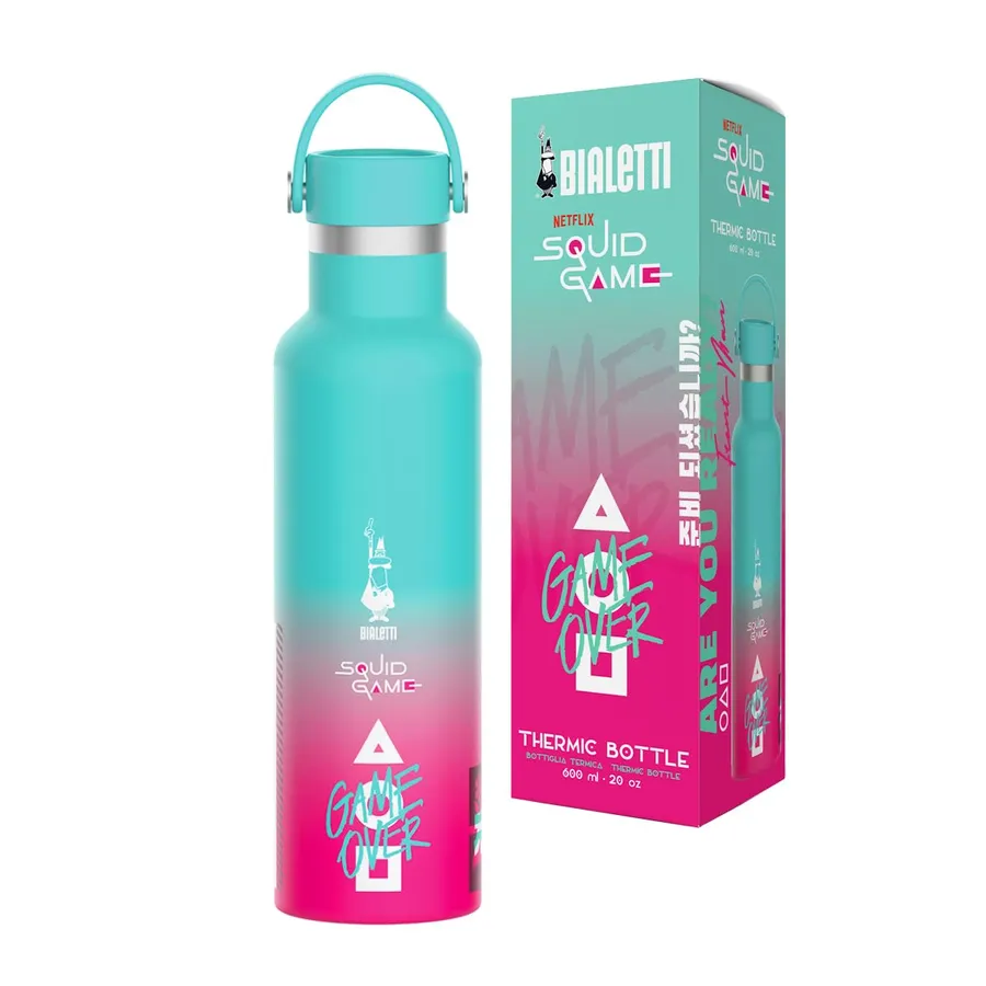 Bialetti x Netflix Squid Game 600 ml stainless steel thermal bottle