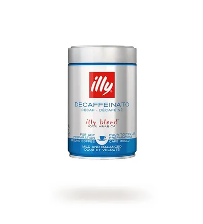 illy Decaffeinato Ground Coffee in Can - 250g