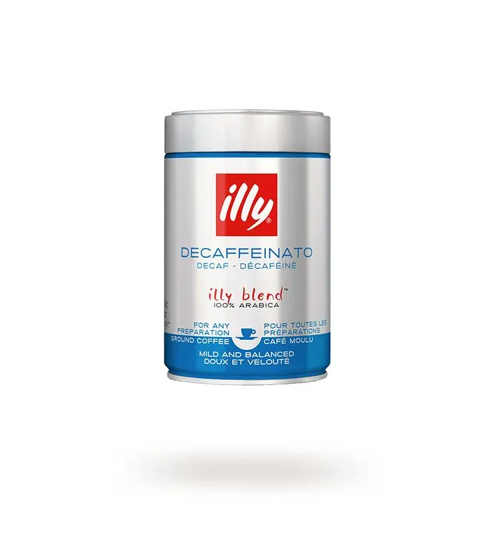 illy Decaffeinato Ground Coffee in Can - 250g