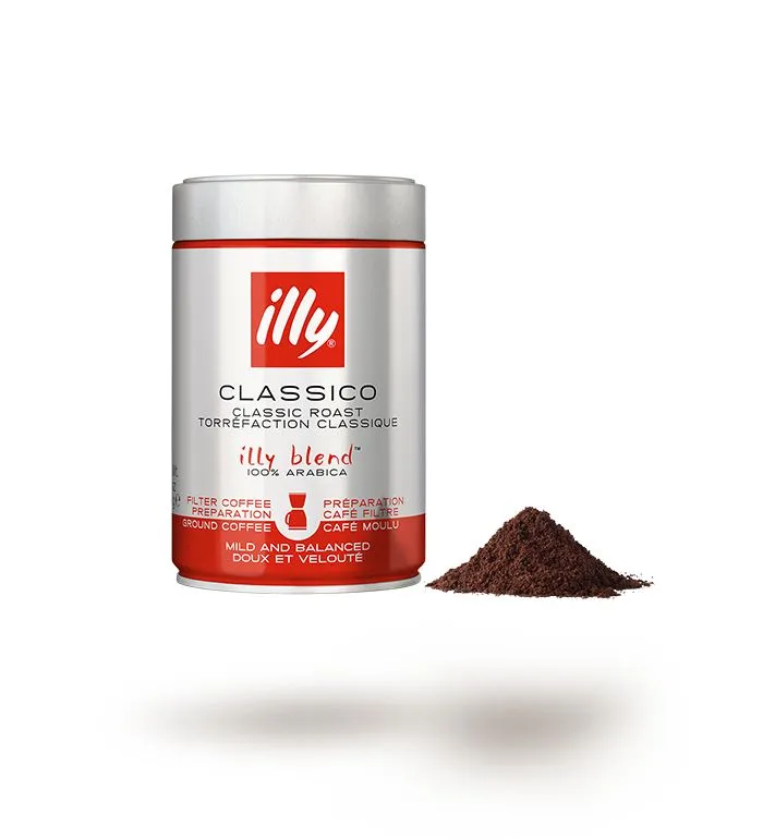 illy Classico Ground Filter Coffee in Can - 250g