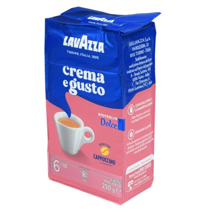 Lavazza Crema E Gusto Dolce Ground Coffee - 250g