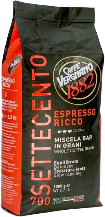 Caffe Vergnano Espresso Ricco 700 Coffee Beans - 1Kg