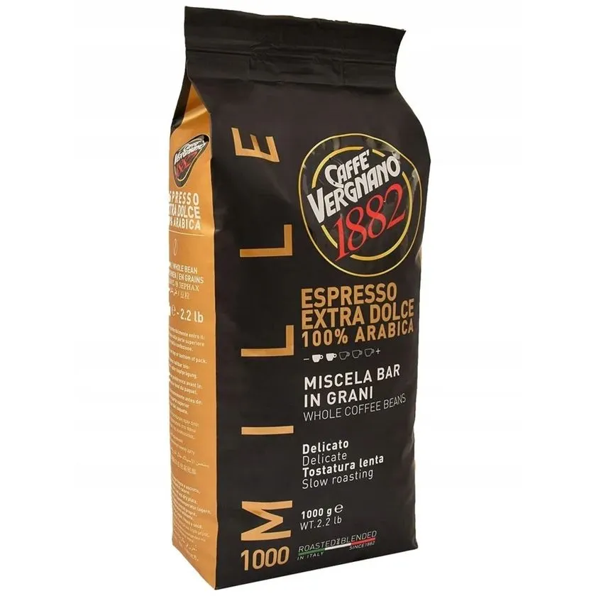 Caffe Vergnano Espresso Extra Dolce 1000 Coffee Beans - 1Kg
