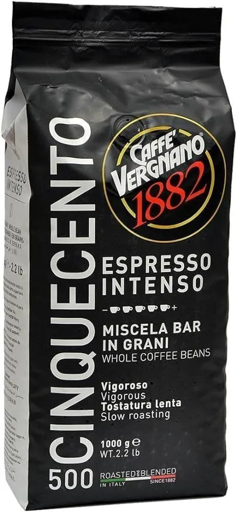 Caffe Vergnano Espresso Intenso 500 Coffee Beans - 1Kg