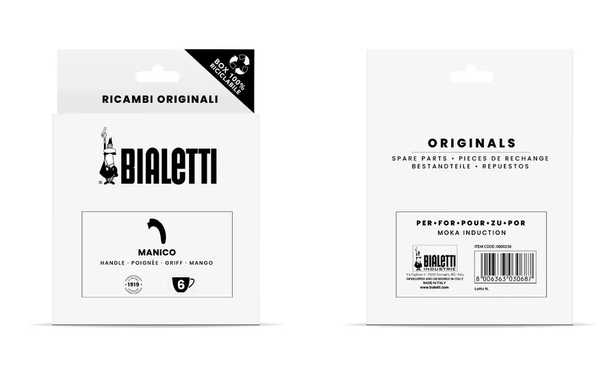 Bialetti Moka Induction Handle - 6 Cup